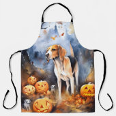 Tablier Halloween Anglais Foxhound Avec Citrouille (Recto)