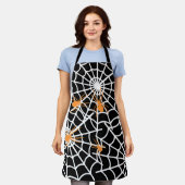 Tablier Halloween Aprons, Happy Halloween Spider Web Chef (Porté)