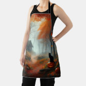 Tablier Halloween/Automne/Automne/citrouille/chat (Insitu)