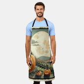 Tablier Halloween/Automne/Automne/citrouille/chat (Porté)