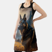 Tablier Halloween berger allemand effroi (Insitu)