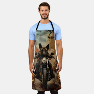 Tablier Halloween berger Anatolien moto équitation