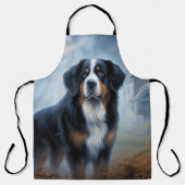 Tablier Halloween Bernes de montagne effrayant (Recto)