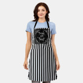 Tablier Halloween Black and White (Porté)