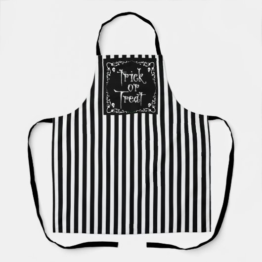 Tablier Halloween Black and White (Recto)