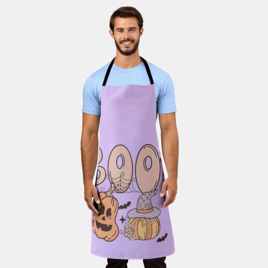 Tablier Halloween Boo (Porté)