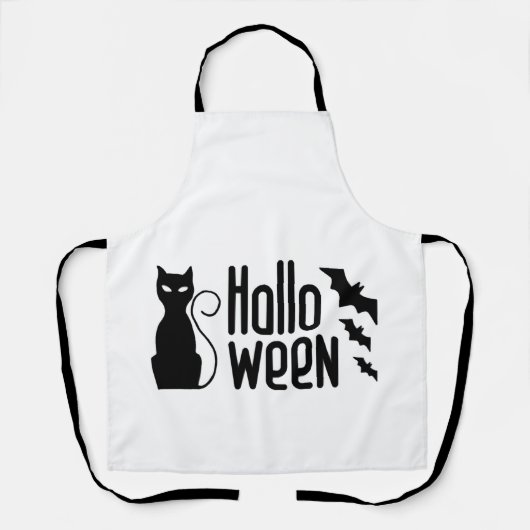 Tablier halloween cat (Recto)