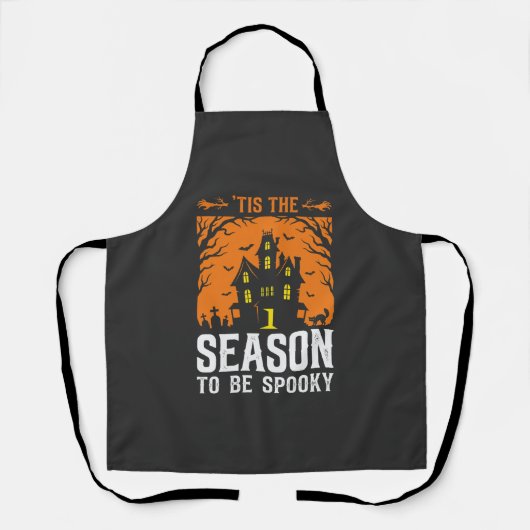 Tablier Halloween C'est La Saison Pour être Effrayant Desi (Recto)