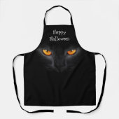 Tablier Halloween chat noir Apron (Recto)