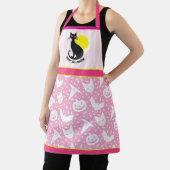 Tablier Halloween Chat Retro Halloween Apron (Insitu)