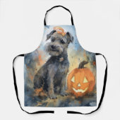 Tablier Halloween Chesapeake Bay Terrier Avec Citrouilles (Recto)