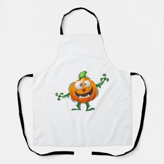 Tablier Halloween citrouille (Recto)