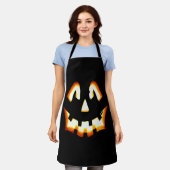 Tablier Halloween citrouille (Porté)