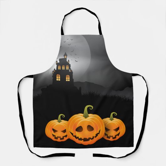 Tablier Halloween Citrouille Apron (Recto)