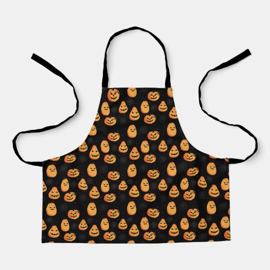 Tablier Halloween Citrouille Apron (Recto)