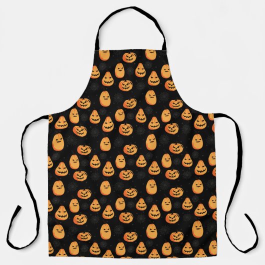 Tablier Halloween Citrouille Apron (Recto)