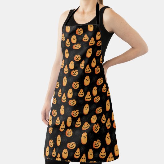 Tablier Halloween Citrouille Apron (Insitu)