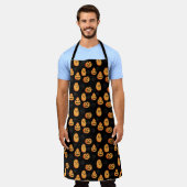 Tablier Halloween Citrouille Apron (Porté)