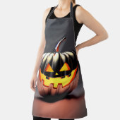 Tablier Halloween Citrouille brillant (Insitu)