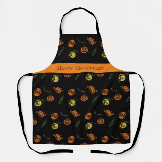 Tablier Halloween/citrouille/chapeaure   (Recto)