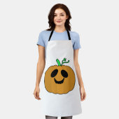 Tablier Halloween Citrouille effrayant V2 (Porté)