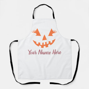 Tablier Halloween Citrouille Jack-o'-lantern fille personn