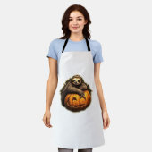Tablier Halloween classique à thème Sloth T-shirt (Porté)