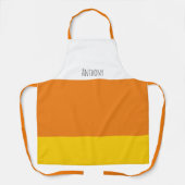 Tablier Halloween Corn de bonbons personnalisé (Recto)