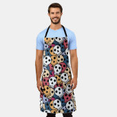 Tablier Halloween crânes (Porté)