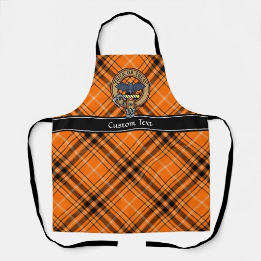 Tablier Halloween Crest sur Tartan Apron (Recto)