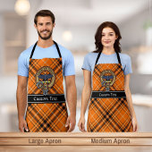 Tablier Halloween Crest sur Tartan Apron