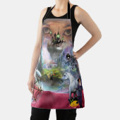 Tablier Halloween Crystal Ball Apron Sorcière (Insitu)