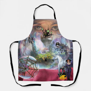 Tablier Halloween Crystal Ball Apron Sorcière