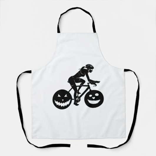 Tablier Halloween cycliste (Recto)