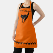 Tablier Halloween de chat effrayant (Insitu)