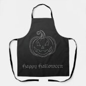 Tablier Halloween de la lanterne Jack O' (Recto)