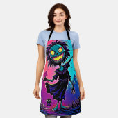 Tablier Halloween de nuit éffrayante conception créatrice (Porté)