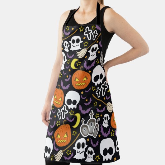 Tablier Halloween éffrayant : Conception Arrière - plan à (Insitu)