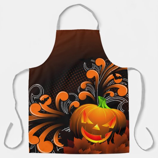 Tablier Halloween effrayant Jack-o'lanterne (Recto)