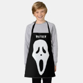 Tablier Halloween Éffrayant Visage fantôme pour enfants (Porté)