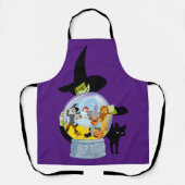 Tablier Halloween en cristal de sorcière méchante (Recto)