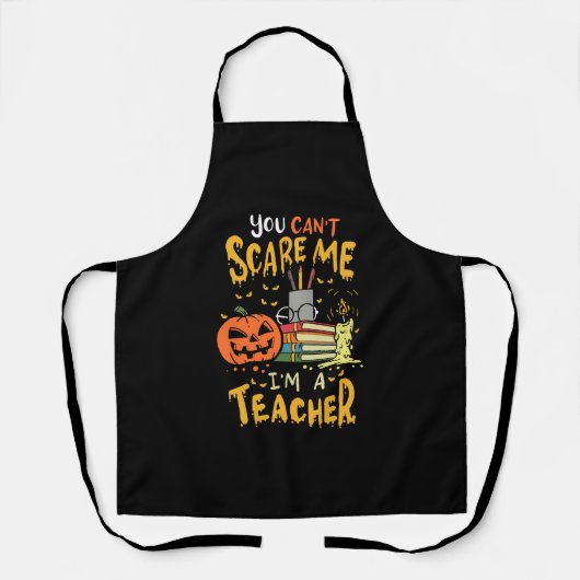 Tablier Halloween enseignant (Recto)