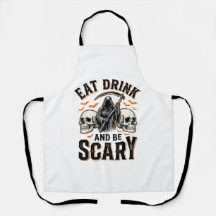 Tablier Halloween Épouvantable Manger Boire Et Être Effray