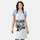 Tablier Halloween est à venir (Porté)