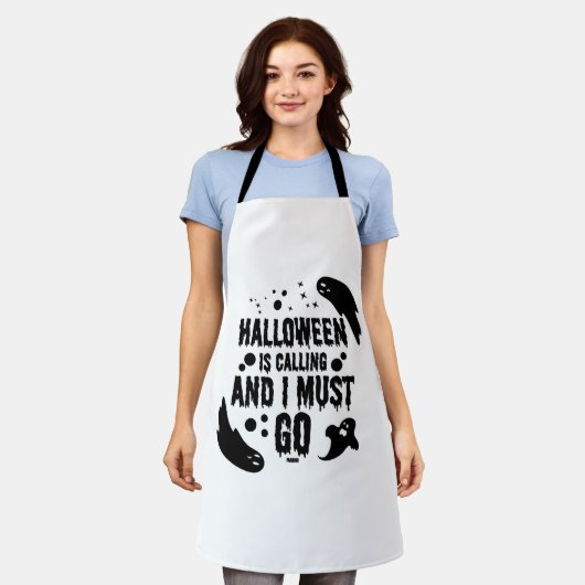 Tablier Halloween est en train d'appeler (Porté)