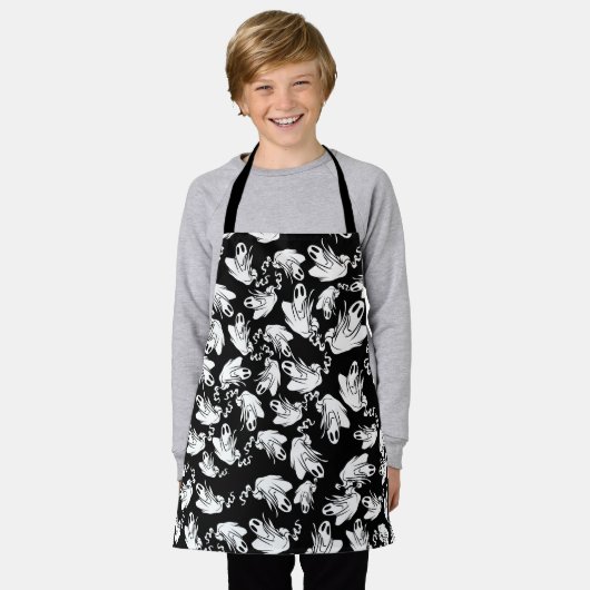 Tablier Halloween Fantômes (Porté)