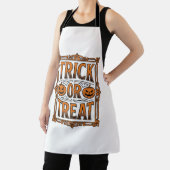 Tablier Halloween Farce Friandise Citrouilles Crânes Gravu (Insitu)
