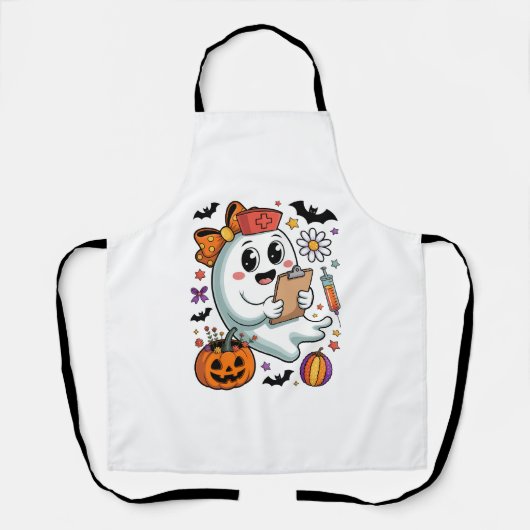 Tablier Halloween fraîchement Boo'd Café (Recto)