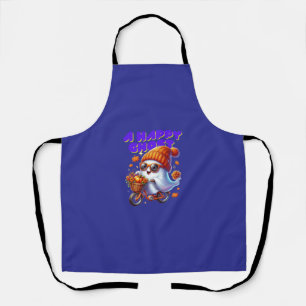 Tablier Halloween Ghost Boo Milk Tea Apron