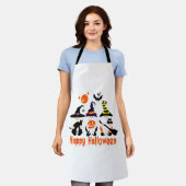 Tablier Halloween Gnomes mignonne Automne Citrouille Autom (Porté)